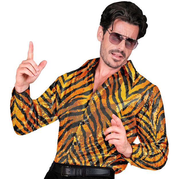 Meeste pidulikud sädelevad tiigrimustriga särgid