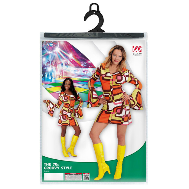 70-ųjų stiliaus suknelė moterims