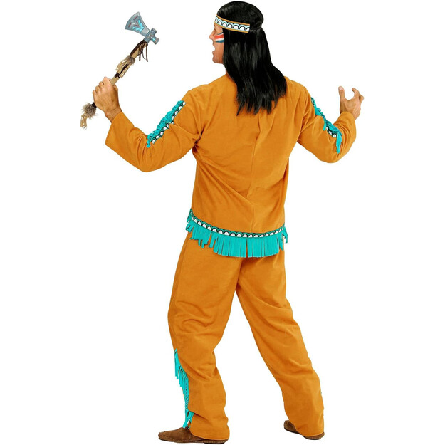 Autentiškas vietinių Amerikos indėnų karys kostiumas vyrams