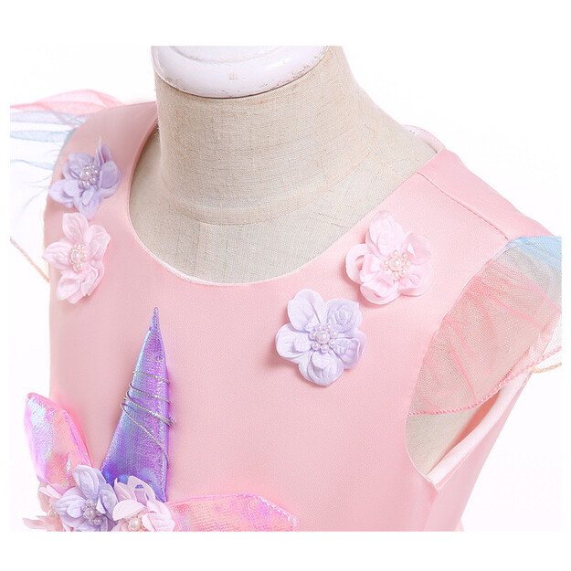 Burvīga vienradža princeses kleita mazām meitenēm