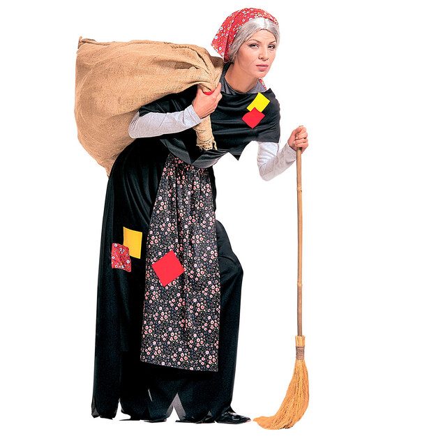 Italialainen Befana-noita-asu naisille