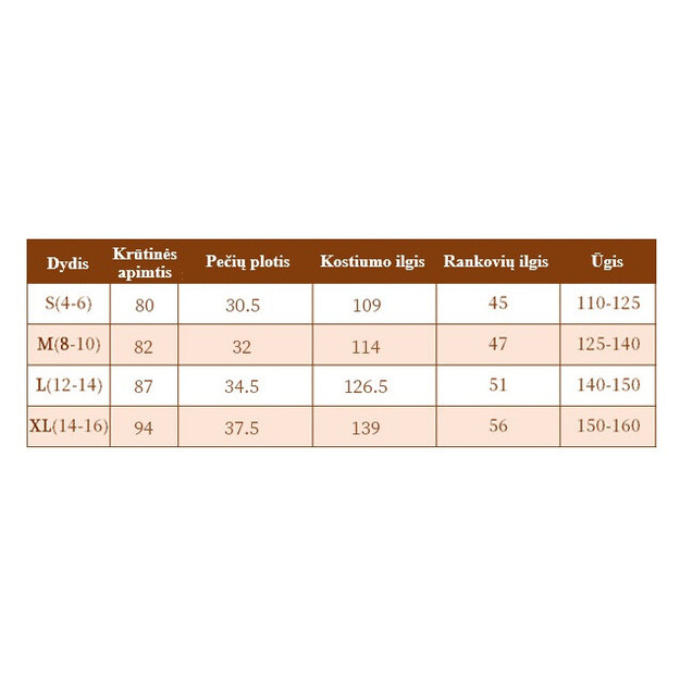 Meškos kostiumas vaikams