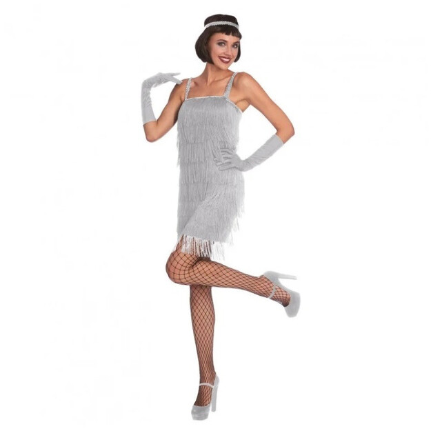 Sudraba sieviešu kleita