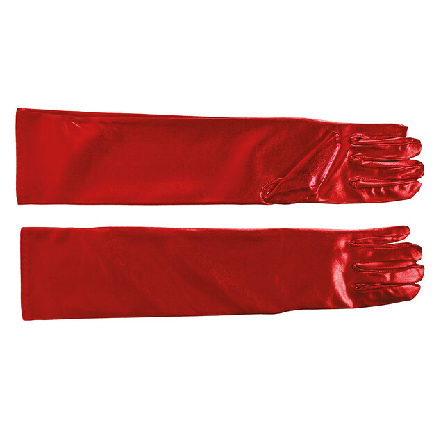 Punaiset metallinhohtoiset käsineet, 44 cm