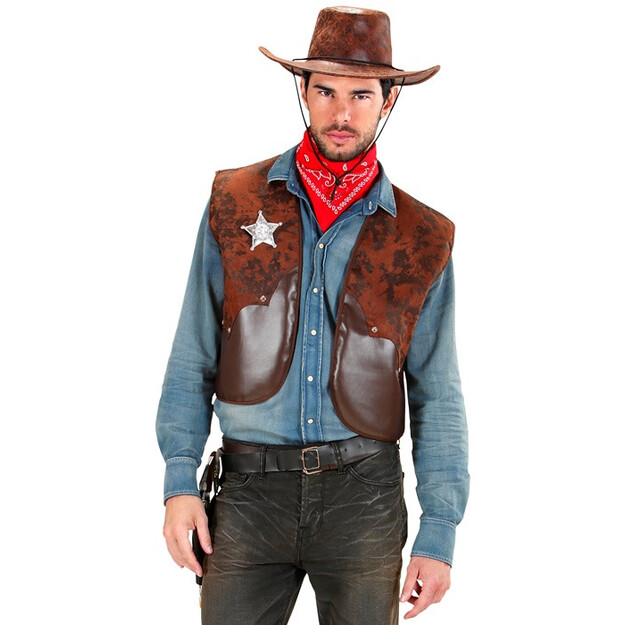 Kaubojaus liemenė suaugusiems