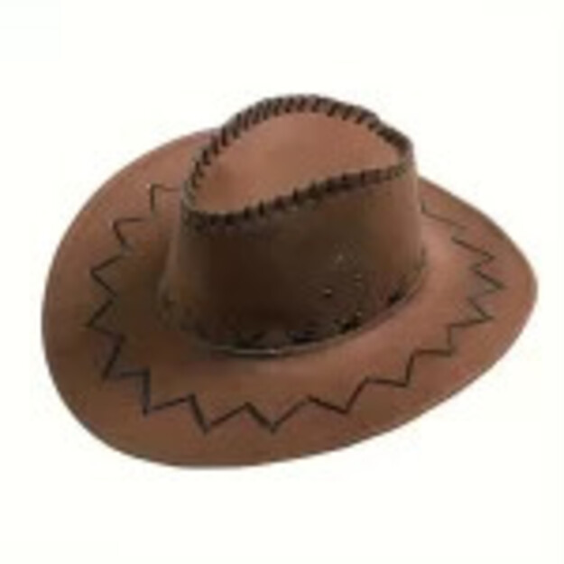 Unleash Your Inner Cowboy with Our Stylish Brown Carnival Hat for Adults!