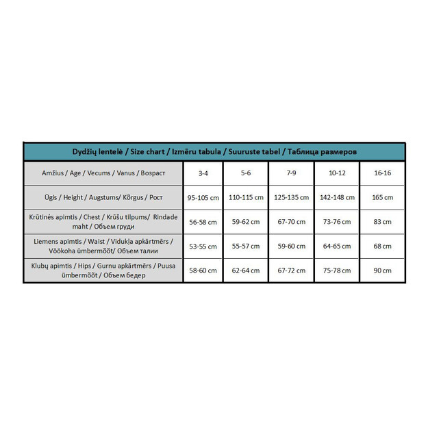 Kalėdinės žvaigždės kostiumas vaikams