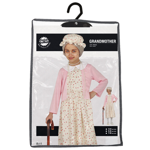 Meiteņu vecmāmiņas kostīms