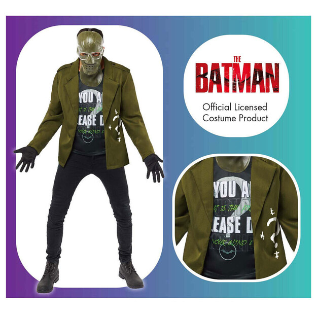 Superkangelase Rydleri kostüüm täiskasvanutele