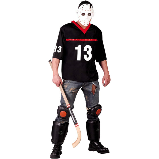 Vyriškas ledo ritulininko žudiko kostiumas