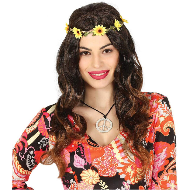 PERUKAS SU GĖLIŲ SEGĖTINE JUOSTA DĖŽUTĖJE