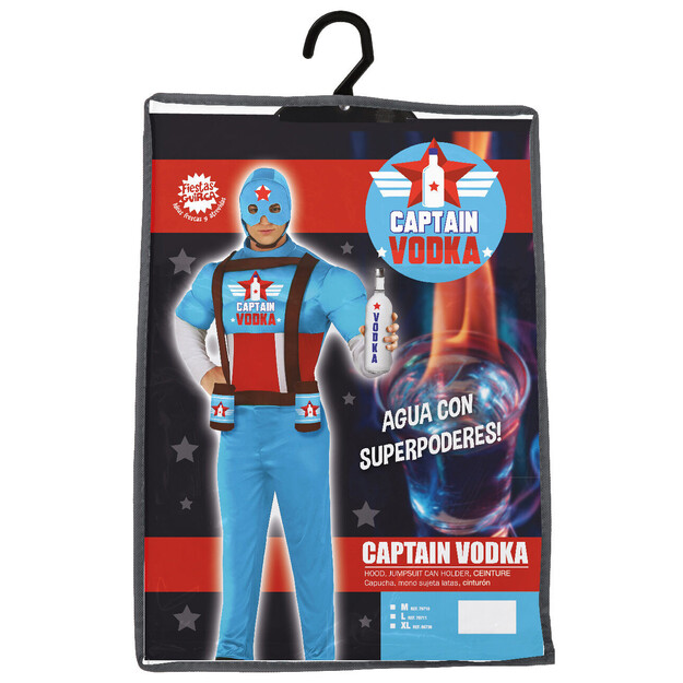Kapitonas Vodka Juokingas Raumenų Superherojus Kostiumas Vyrams