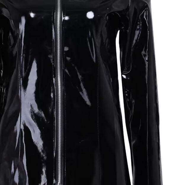 Gara melna mētelis sievietēm