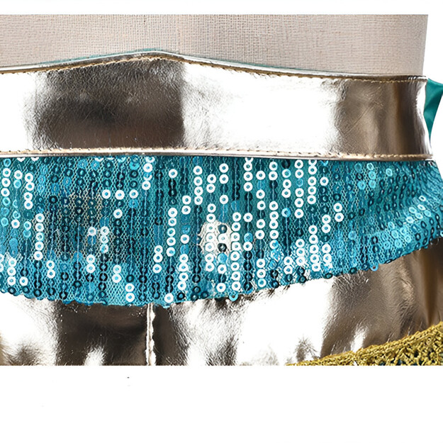 Burvīgs zilganzaļš princeses kostīms meitenēm: Mirdz kā karaliskums!