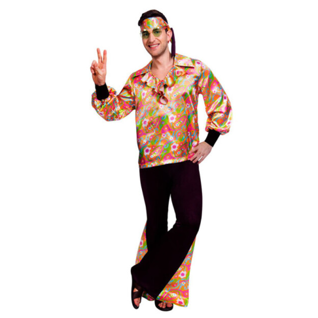 Groovy Hippie Vibes: Ultimate Male Hippie Kostiumas