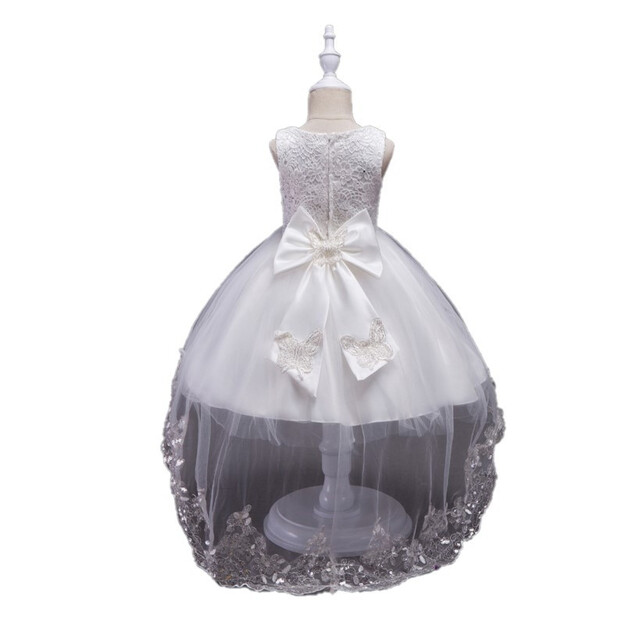 Šventinė balta suknelė mergaitėms