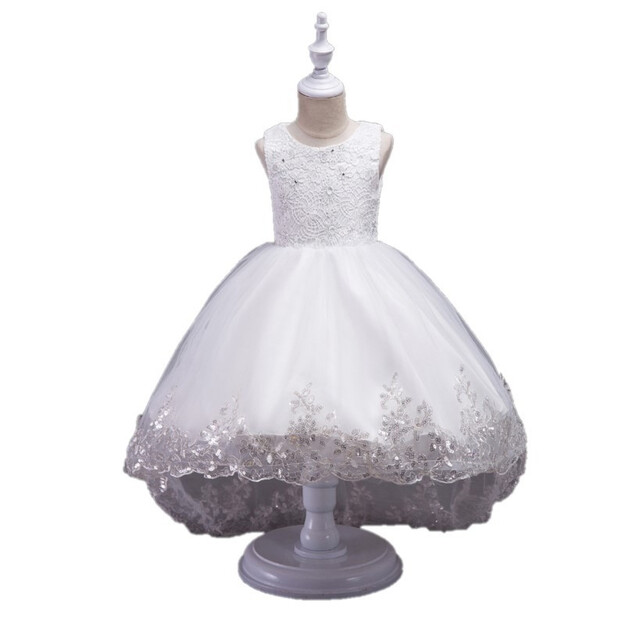 Šventinė balta suknelė mergaitėms