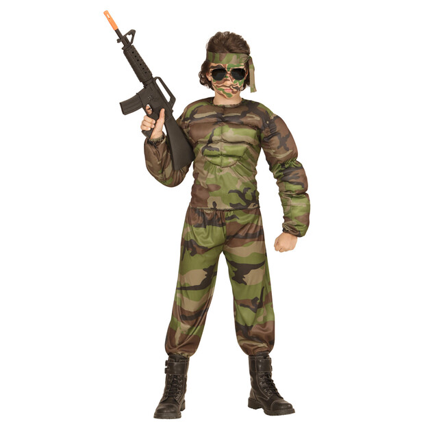 Erittäin lihaksikkaan soturin puku lapsille