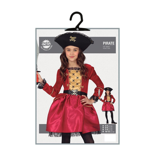 Pirato kostiumas mergaitėms