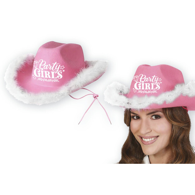 Rozā kaubojiskā cepure \