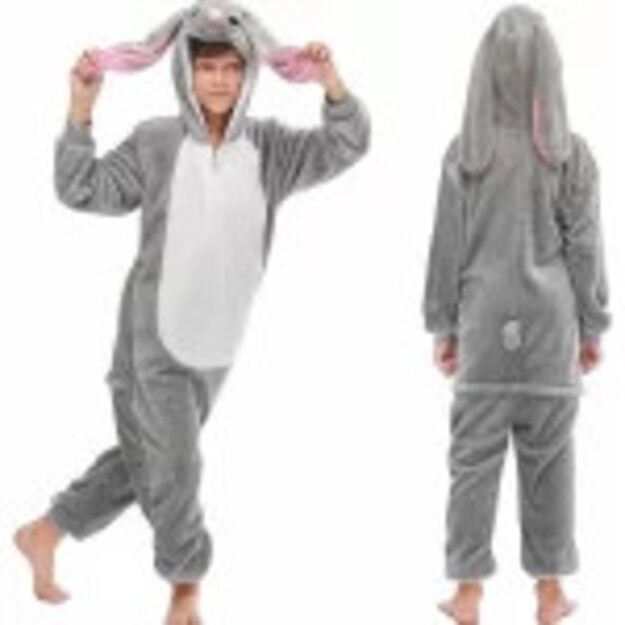 Võluv sissepääs lõbusasse maailma armsate jänkude plüüškostüümidega lastele ja täiskasvanutele!