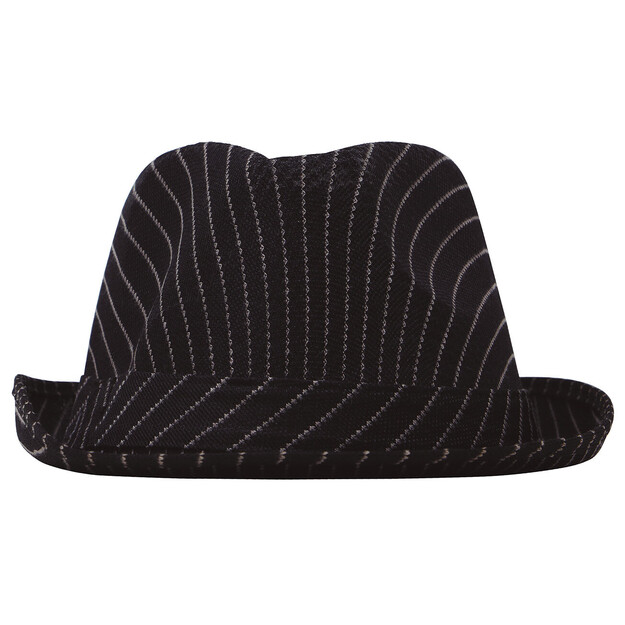 Melna svītraina gangstera cepure