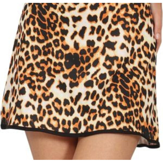 Leopard Print 70s Suknelė Moterims Disko Šokėja