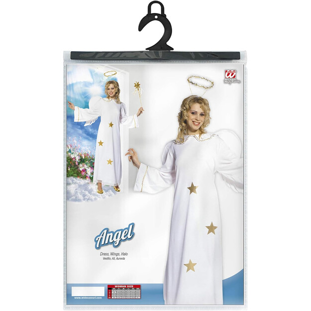 Užburiantis angelo kostiumas moterims: Švytėkite kaip dangiškas būtybė!