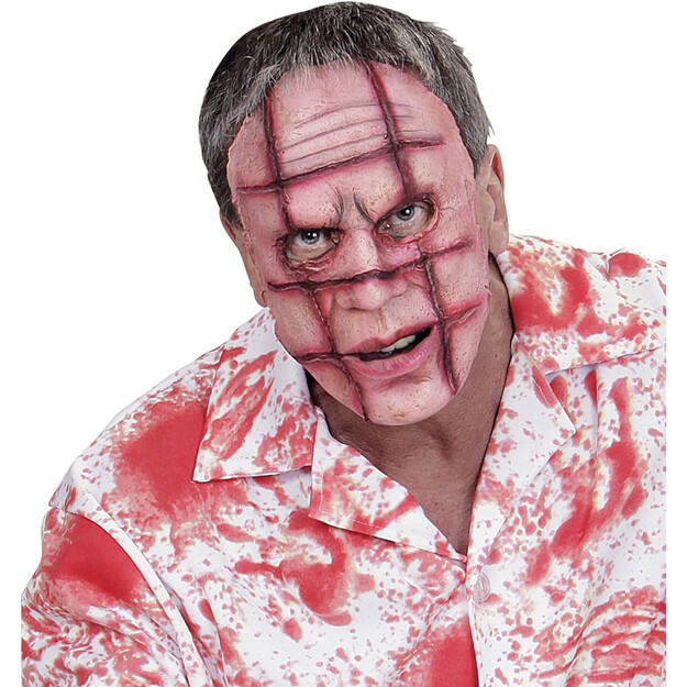 Siaubingai realistiška siaubo veido kaukė