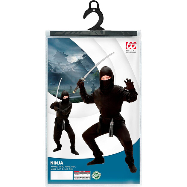 Atbrīvo savu iekšējo kareivju: Ultimāta melnā ninja kostīms bērniem