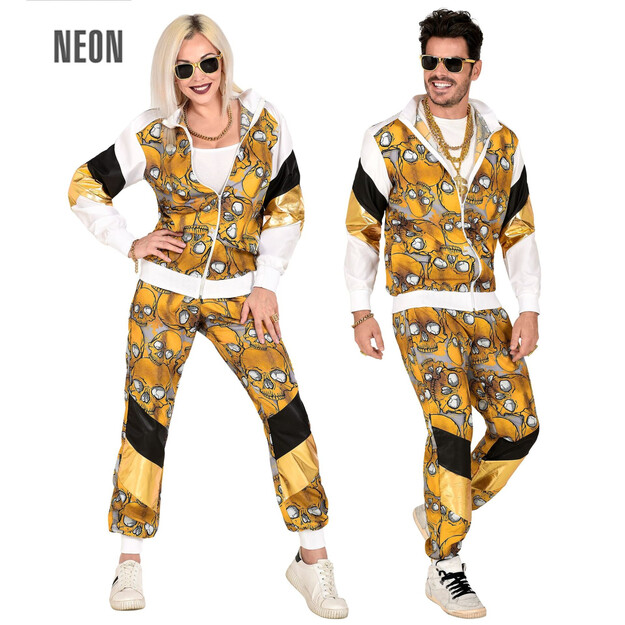 Karnavāla sporta kostīms ar kapuču rakstu pieaugušajiem