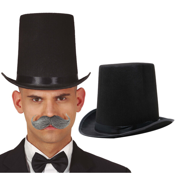 Melna filca cepure 20 cm