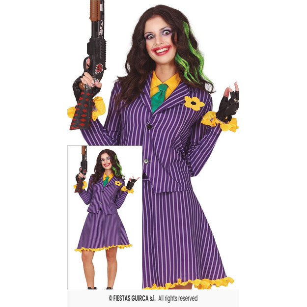 Pamišusios piktadarės kostiumas moterims