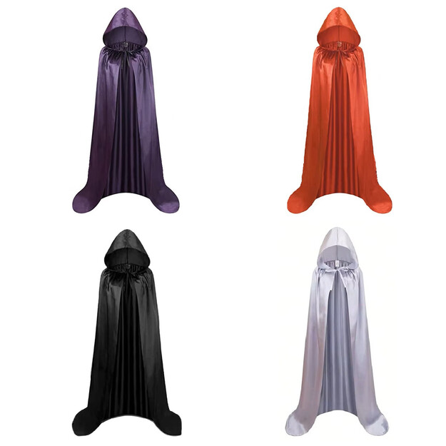 Karnavalinis apsiaustas su gobtuvu