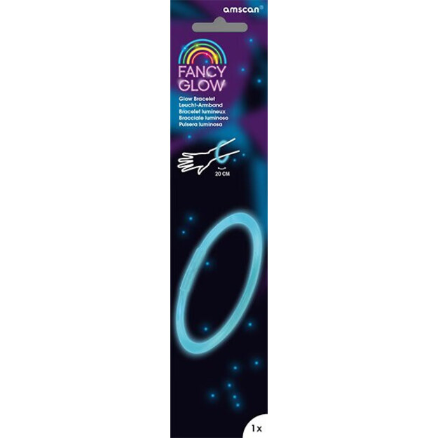 Spīdīga plastmasas aproce 20 cm, 1 gab.