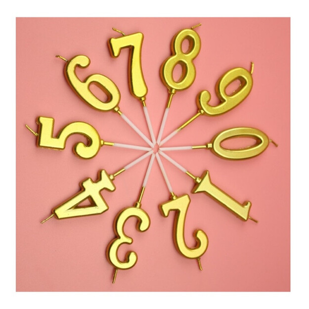 Žvakė numeris 0 tortui