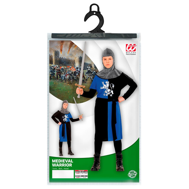 Keskiaikaisen soturin asu lapsille