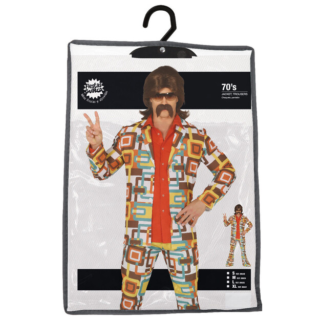 70-ųjų stilaus kostiumas vyrams