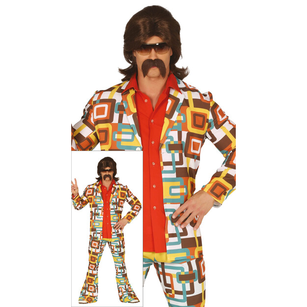 70-ųjų stilaus kostiumas vyrams