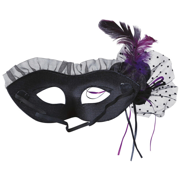 Sidabrinė kaukė su šydu