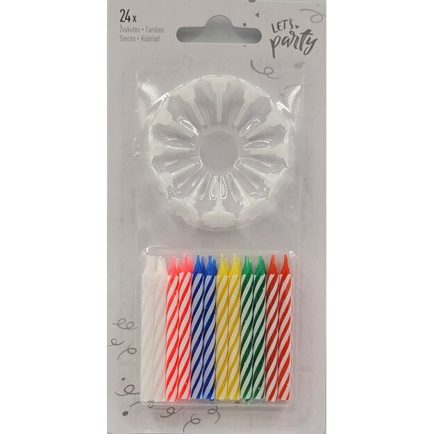 Spiralinės gimtadienio žvakės