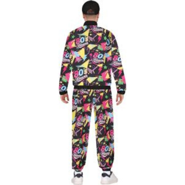 80s Mens Colourful Tracksuit