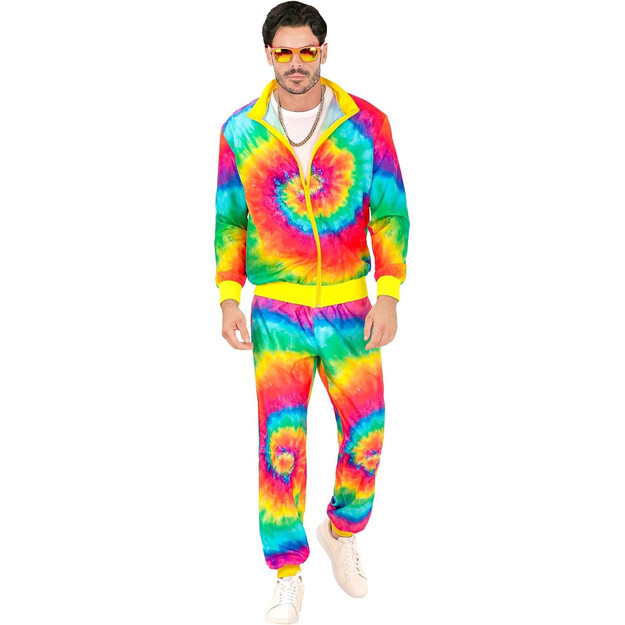 Ryškūs neoniniai „Tie-Dye“ sportiniai kostiumai suaugusiems: puikiai tiks jūsų kitam vakarėliui!