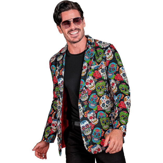 Ryškus kaukolės švarkas vyrams: išsiskirkite stiliaus požiūriu!