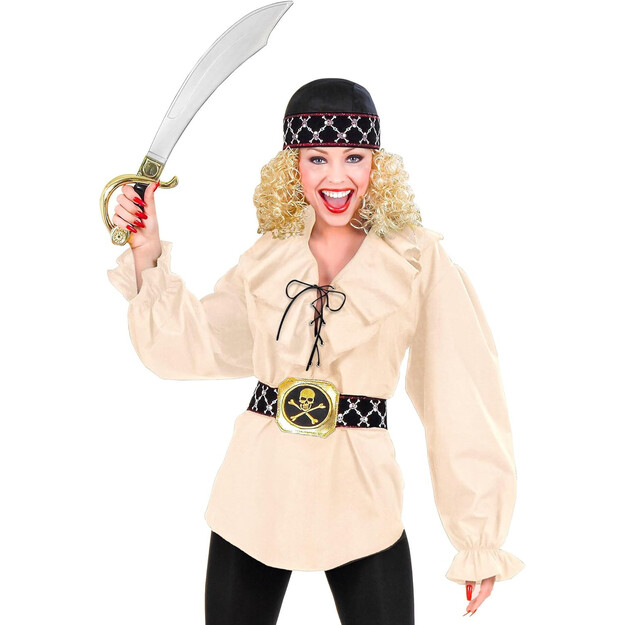 Tyylikäs beige merirosvopaita naisille: Vapauta sisäinen seikkailijasi!