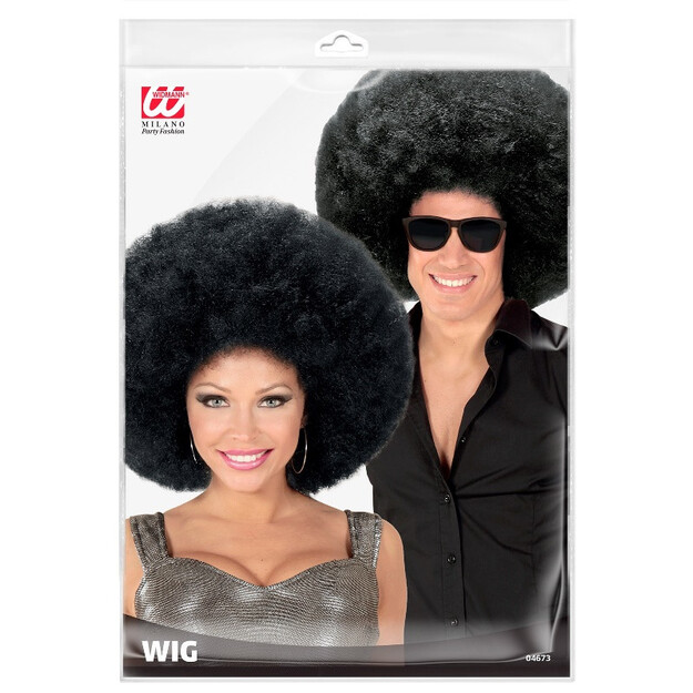 Retro välimusega silmapaistev must ülisuur afropatside parukas!