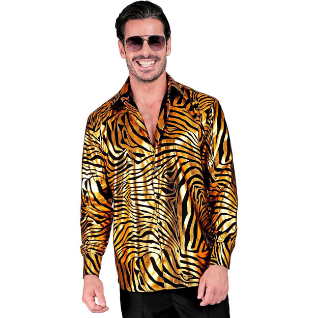 Lauki stils: Vīriešu zebru raksta vakara krekli.