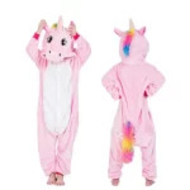 Magiški Rožiniai Vienaragiai Pūkuoti Kostiumai Vaikams ir Suaugusiems!