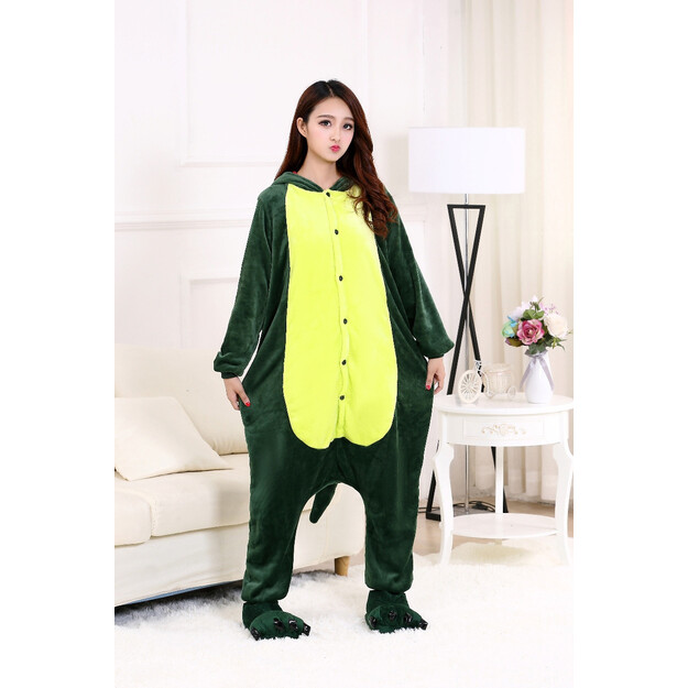 Įsijunk į linksmybes su mūsų suaugusiųjų dinozaurų pliušiniu kostiumu!