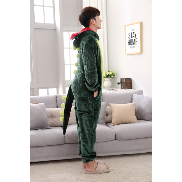 Įsijunk į linksmybes su mūsų suaugusiųjų dinozaurų pliušiniu kostiumu!